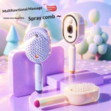 Electric Airbag Massage Comb With Mist Spray – Anti-Tangle Hair Styling & Scalp Massage Brush